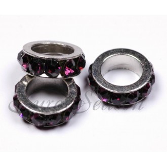 Рондель-Стразы "Круг" мет.08x2,5mm отв.5mm RB-H253-M цв.S-13 (цена за 1шт)
