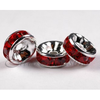 Рондель-Стразы "Круг" мет.08x04mm отв.2mm RSB038NF цв.S-01 (цена за 1шт)