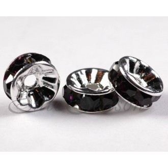 Рондель-Стразы "Круг" мет.08x04mm отв.2mm RSB038NF цв.S-04 (цена за 1шт)