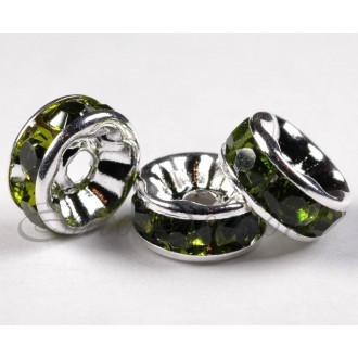Рондель-Стразы "Круг" мет.08x04mm отв.2mm RSB038NF цв.S-05 (цена за 1шт)