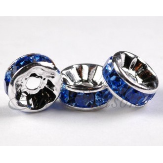 Рондель-Стразы "Круг" мет.08x04mm отв.2mm RSB038NF цв.S-10 (цена за 1шт)