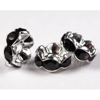 Рондель-Стразы "Круг" мет.08x04mm отв.1,5mm RSB030NF цв.S-04 (цена за 1шт)