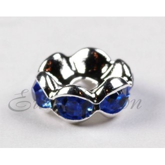 Рондель-Стразы "Круг" мет.08x04mm отв.1,5mm RSB030NF цв.S-07 (цена за 1шт)
