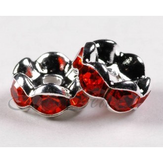 Рондель-Стразы "Круг" мет.08x04mm отв.1,5mm RSB030NF цв.S-11 (цена за 1шт)